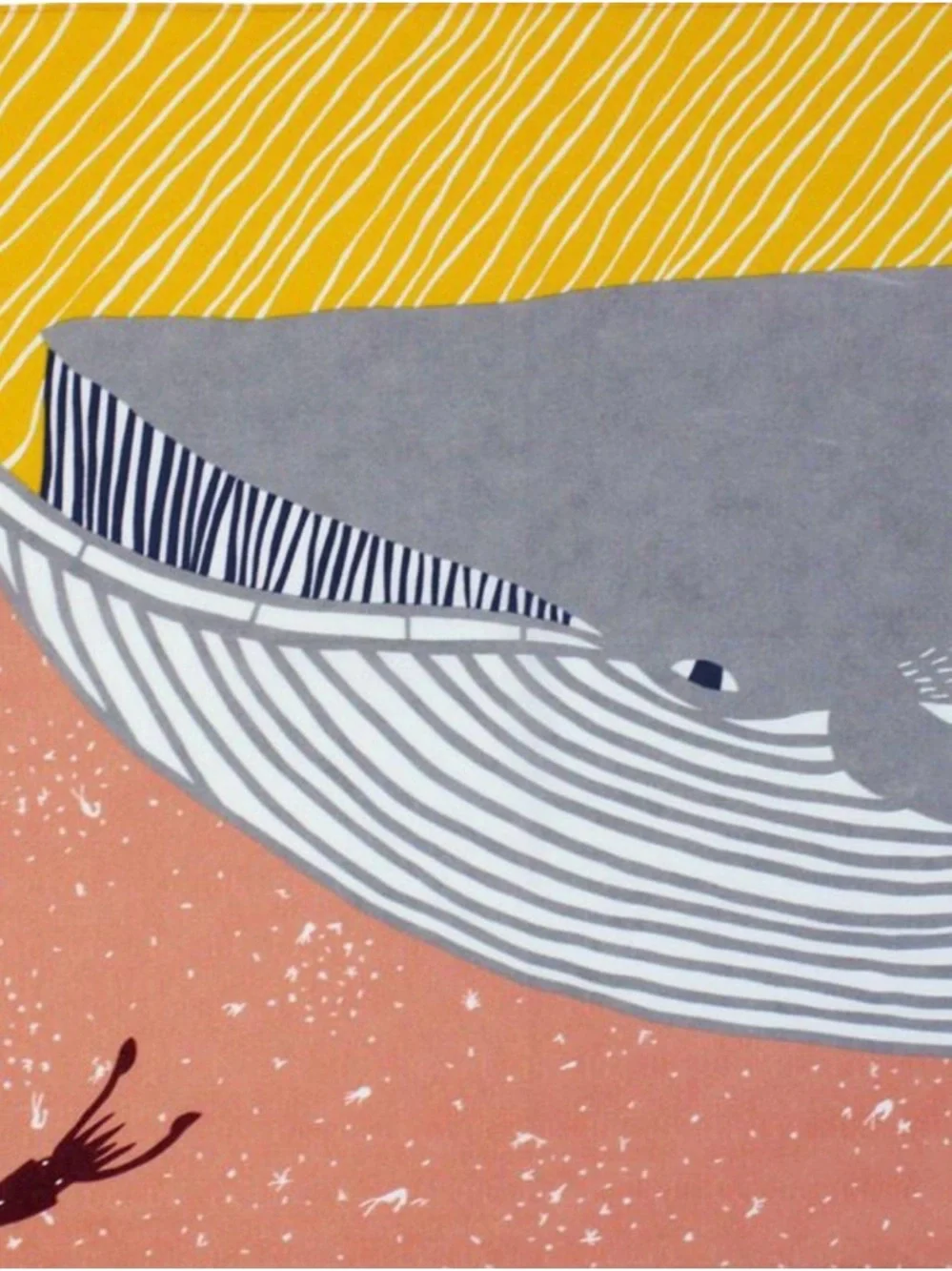 Anthropologie Furoshiki Whale Pink Kata Kata Napkin NWT